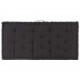 Sonata Палетна възглавница за под, памук, 120x80x10 см, черна