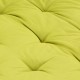 Sonata Палетна възглавница за под, памук, 120x80x10 см, зелена
