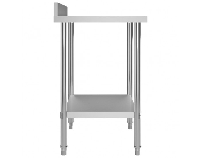 Sonata Кухненска работна маса с панел 80x60x93 см неръждаема стомана