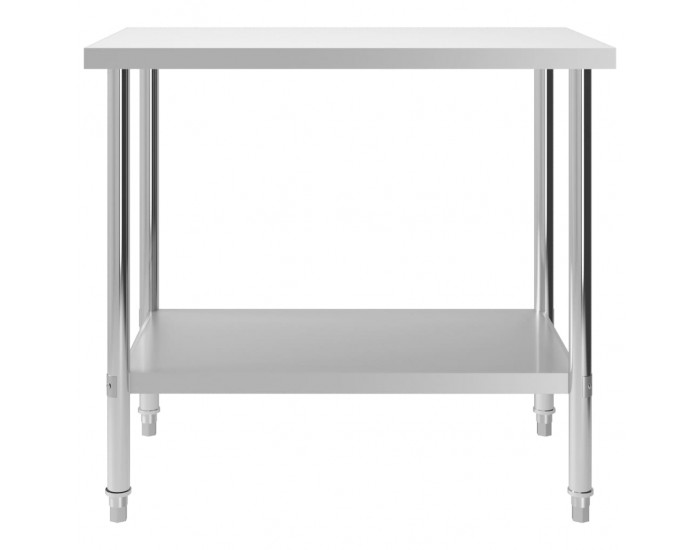 Sonata Кухненска работна маса, 100x60x85 см, неръждаема стомана
