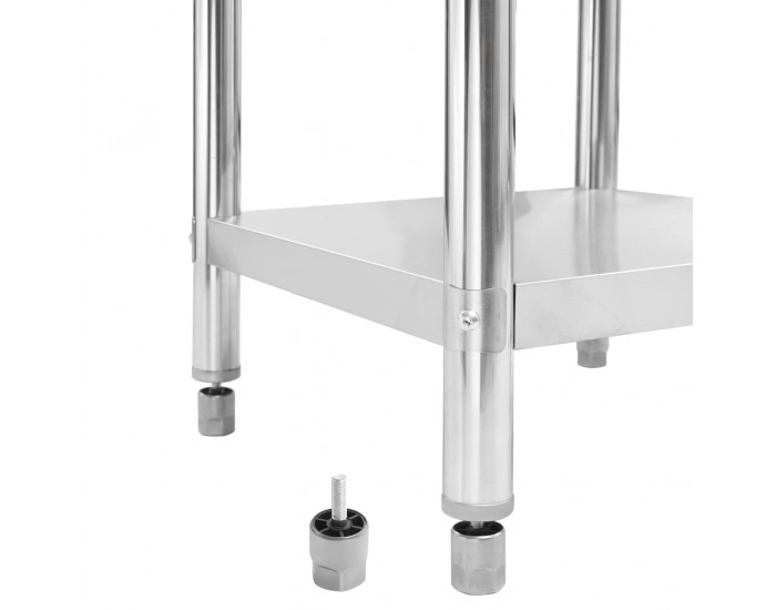 Sonata Кухненска работна маса, 100x60x85 см, неръждаема стомана