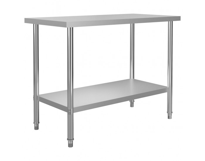 Sonata Кухненска работна маса, 120x60x85 см, неръждаема стомана