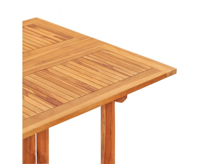 Sonata Сгъваема градинска маса тип пеперуда 150x90x75 см тиков масив