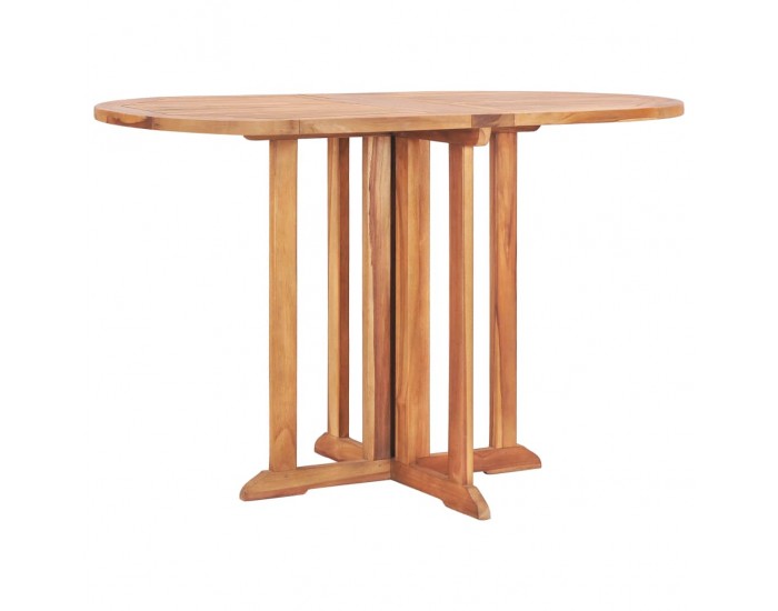 Sonata Сгъваема градинска маса тип пеперуда 120x70x75 см тиков масив