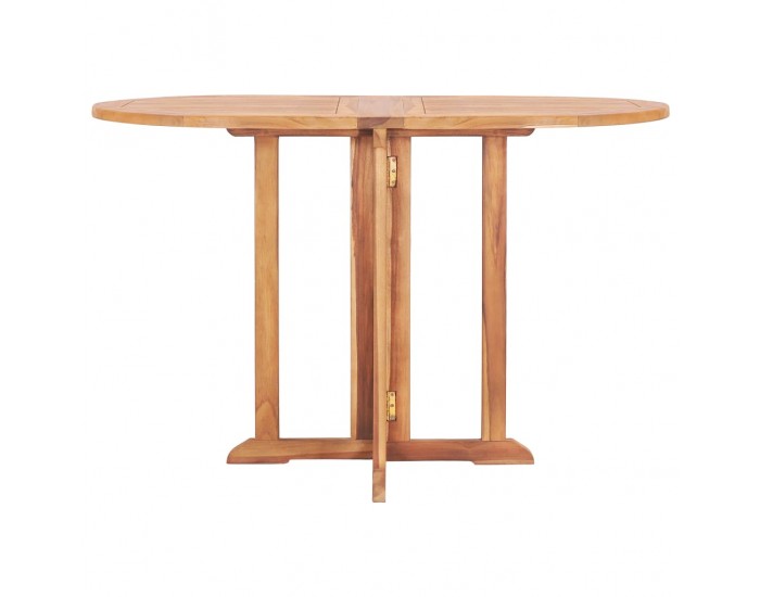 Sonata Сгъваема градинска маса тип пеперуда 120x70x75 см тиков масив