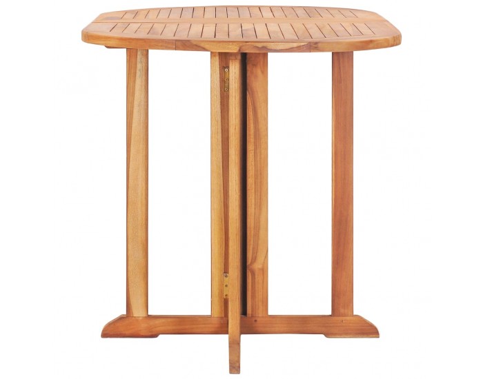 Sonata Сгъваема градинска маса тип пеперуда 120x70x75 см тиков масив