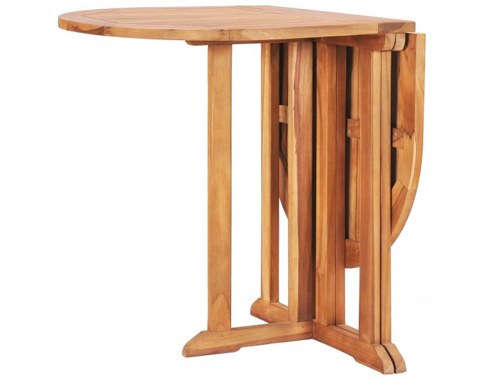 Sonata Сгъваема градинска маса тип пеперуда 120x70x75 см тиков масив