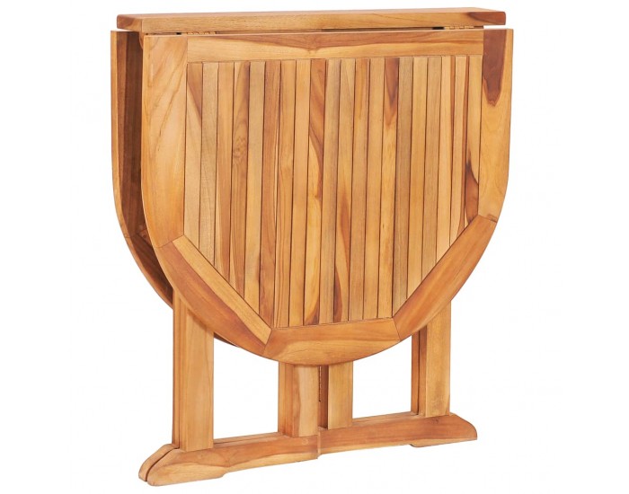 Sonata Сгъваема градинска маса тип пеперуда 120x70x75 см тиков масив