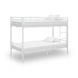 Sonata Двуетажно легло, бяло, метал, 90x200 см - Спалня