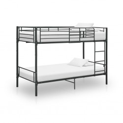 Sonata Двуетажно легло, черно, метал, 90x200 см - Спалня