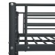 Sonata Двуетажно легло, черно, метал, 90x200 см