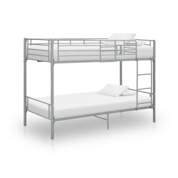 Sonata Двуетажно легло, сиво, метал, 90x200 см - Спалня