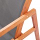 Sonata Градински релакс стол сив евкалиптово дърво масив и textilene