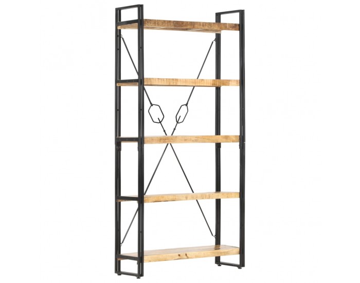 Sonata Библиотека с 5 рафта, 90x30x180 см, манго масив