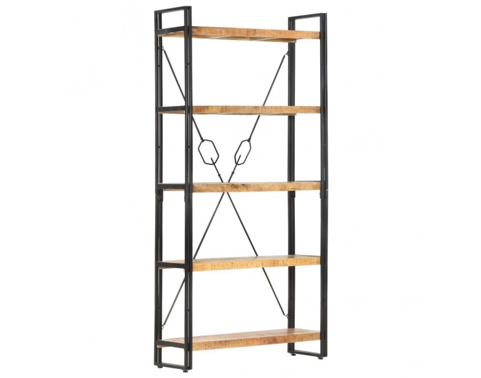 Sonata Библиотека с 5 рафта, 90x30x180 см, манго масив