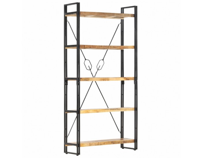 Sonata Библиотека с 5 рафта, 90x30x180 см, манго масив