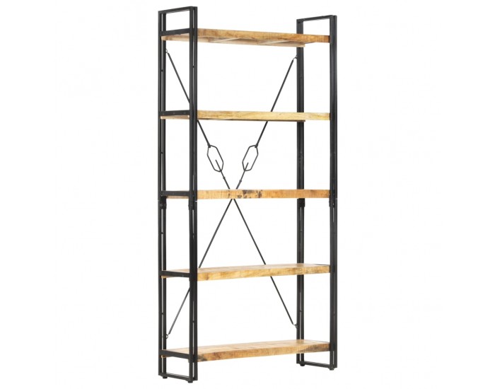 Sonata Библиотека с 5 рафта, 90x30x180 см, манго масив