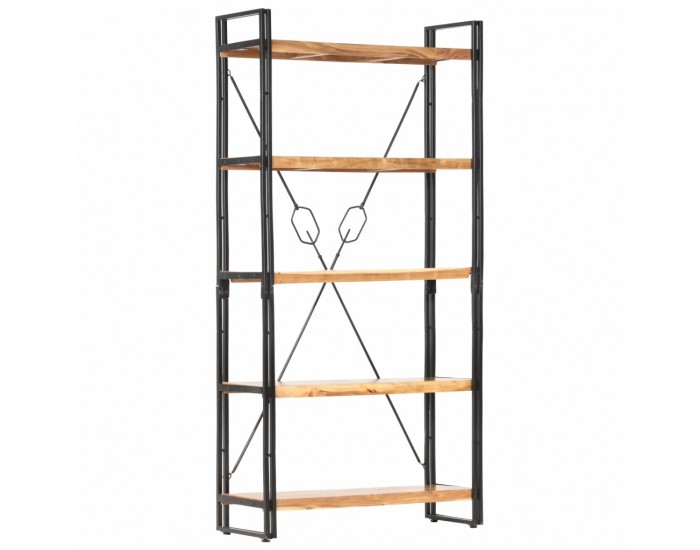 Sonata Библиотека с 5 рафта, 90x30x180 см, акация масив