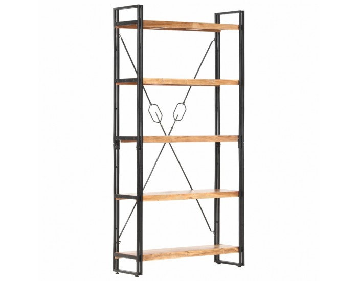 Sonata Библиотека с 5 рафта, 90x30x180 см, акация масив