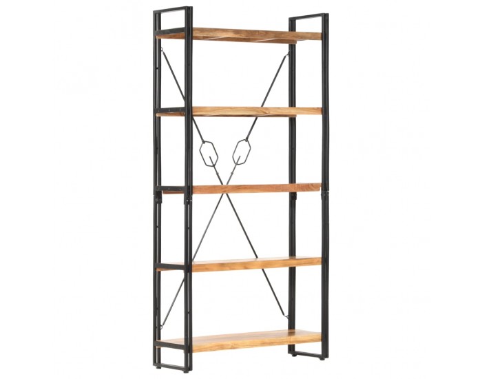 Sonata Библиотека с 5 рафта, 90x30x180 см, акация масив