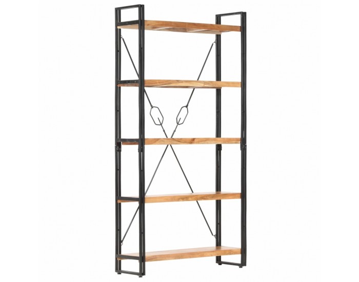 Sonata Библиотека с 5 рафта, 90x30x180 см, акация масив