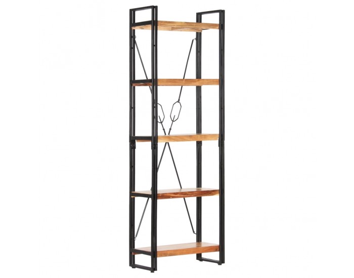 Sonata Библиотека с 5 рафта, 60x30x180 см, акация масив