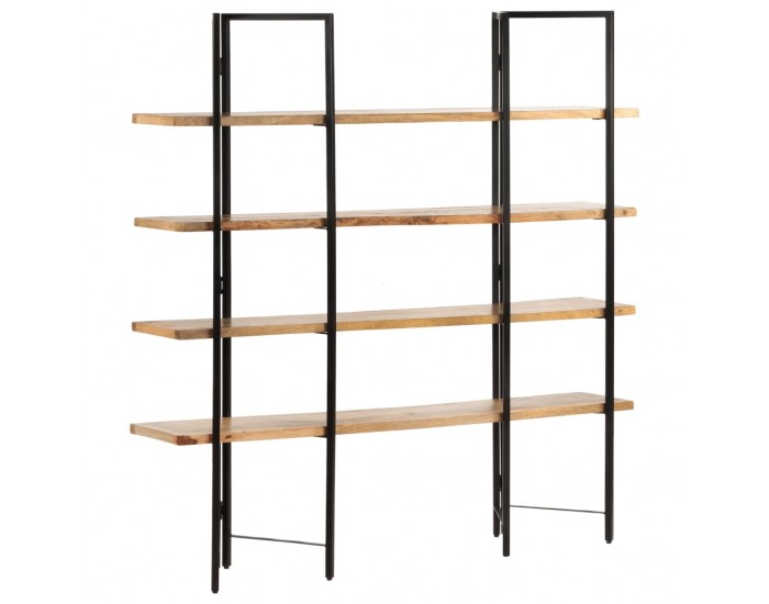 Sonata Библиотека с 4 нива, 160x35x160 см, манго масив