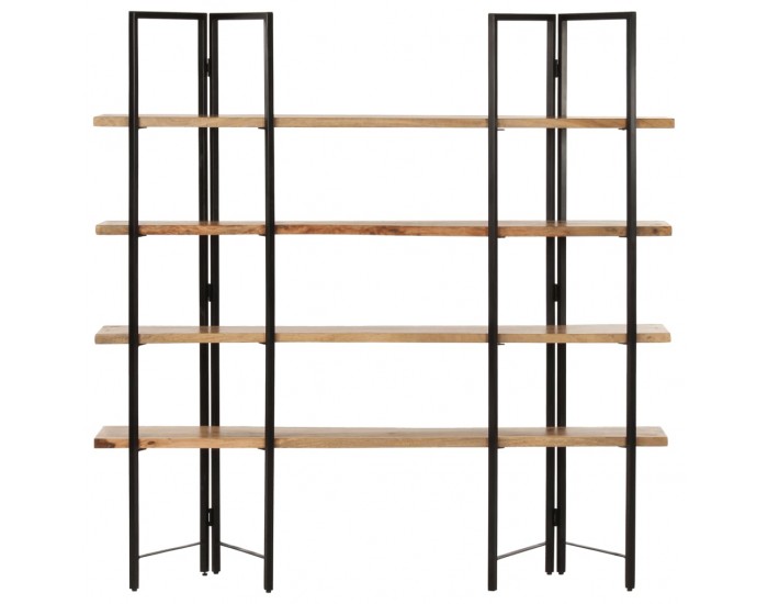 Sonata Библиотека с 4 нива, 160x35x160 см, манго масив