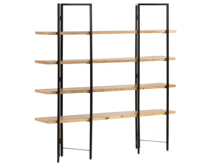 Sonata Библиотека с 4 нива, 160x35x160 см, манго масив