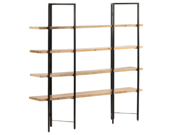 Sonata Библиотека с 4 нива, 160x35x160 см, манго масив