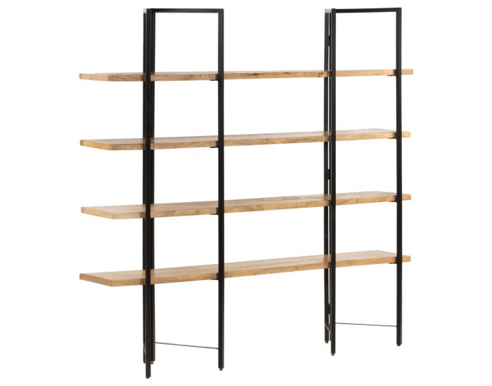 Sonata Библиотека с 4 нива, 160x35x160 см, манго масив