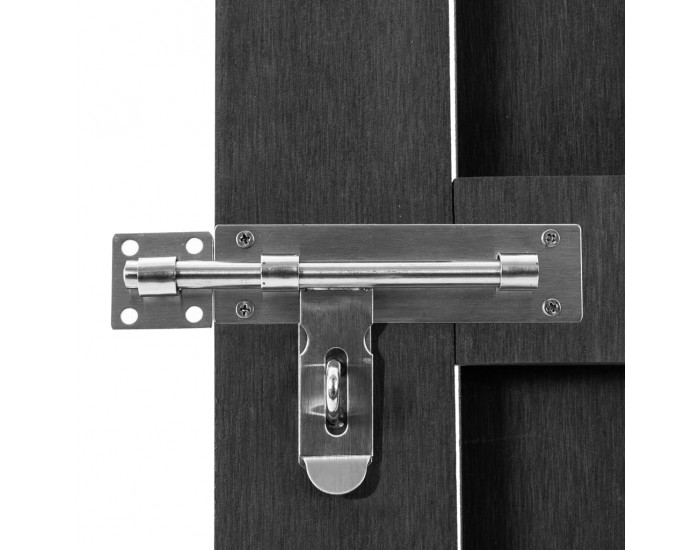 Sonata Градинска порта, WPC, 100x150 см, сива