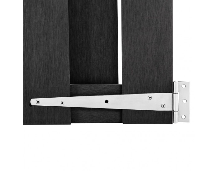 Sonata Градинска порта, WPC, 100x150 см, сива