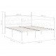 Sonata Рамка за легло с ламелна основа, бяла, метал, 200x200 см