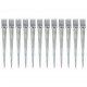 Sonata Заземителни колове 12 бр сребро 10x10x91 см поцинкована стомана