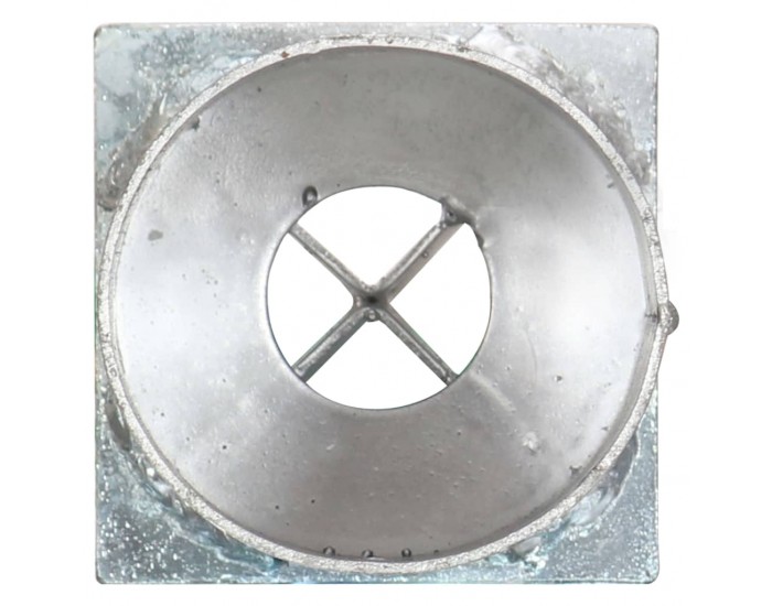 Sonata Заземителни колове 2 бр сребристи 8x61 см поцинкована стомана