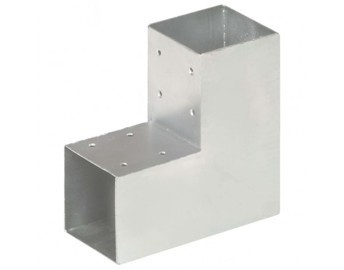 Sonata Конектори за греди 4 бр L-образни поцинкован метал 91x91 мм