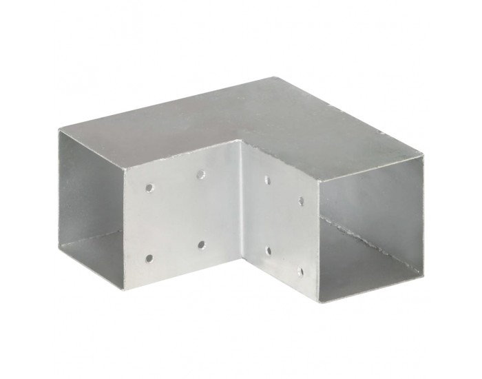 Sonata Конектори за греди 4 бр L-образни поцинкован метал 91x91 мм
