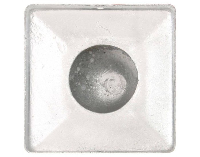 Sonata Капаци за стълбове, 6 бр, глобус, поцинкован метал, 71x71 мм