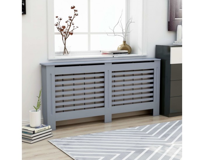 Sonata Параван за радиатор, антрацит, 172x19x81 см, МДФ