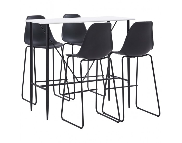 Sonata Бар комплект от 5 части, пластмаса, черен