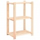 Sonata 3-етажни стелажи, 5 бр, 60x38x90 см, бор масив, 150 кг Sonata 3-етажни стелажи, 5 бр, 60x38x90 см, бор масив, 150 кг