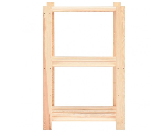 Sonata 3-етажни стелажи, 5 бр, 60x38x90 см, бор масив, 150 кг Sonata 3-етажни стелажи, 5 бр, 60x38x90 см, бор масив, 150 кг