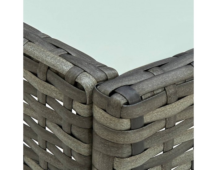 Sonata Градински комплект с възглавници, 4 части, полиратан, сив Sonata Градински комплект с възглавници, 4 части, полиратан, сив