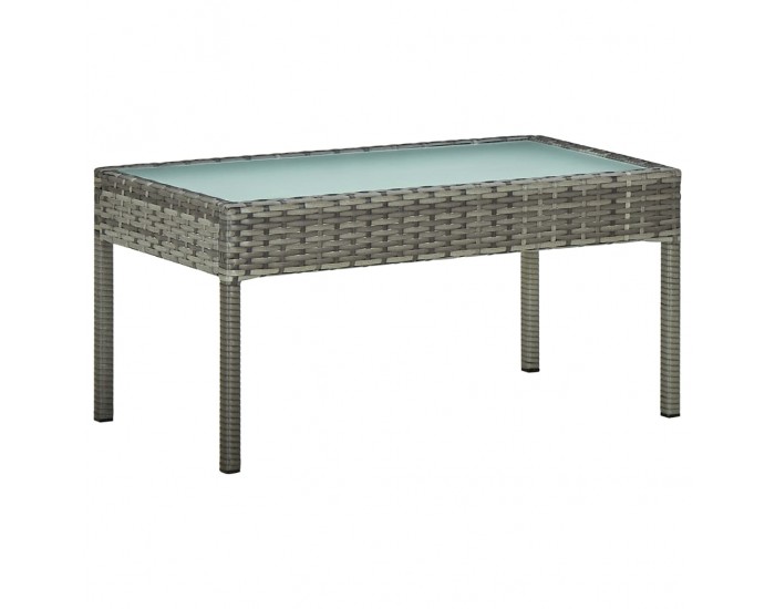 Sonata Градински комплект с възглавници, 4 части, полиратан, сив Sonata Градински комплект с възглавници, 4 части, полиратан, сив