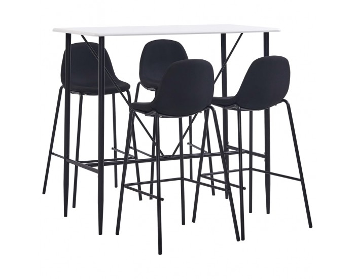 Sonata Бар комплект от 5 части, черен текстил