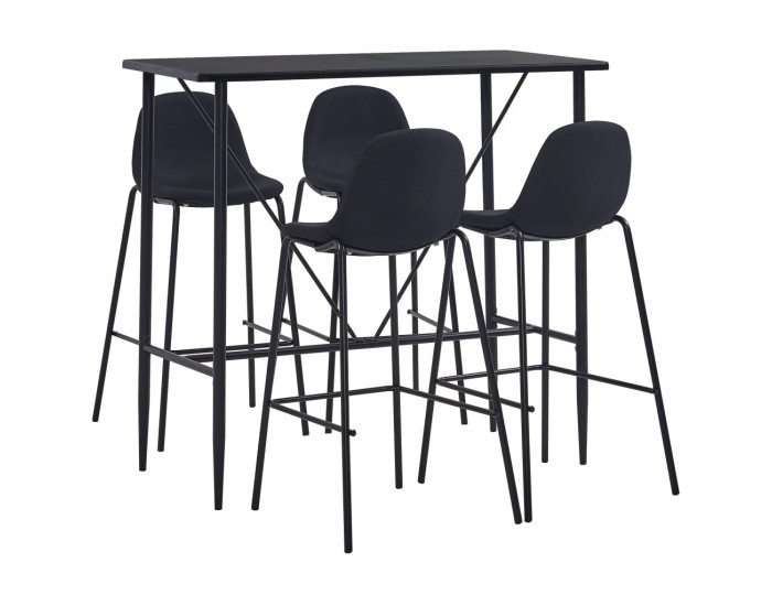 Sonata Бар комплект от 5 части, текстил, черен