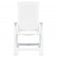 Sonata Градински регулируеми столове, 2 бр, пластмаса, бели