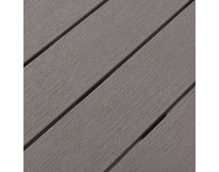 Sonata Градинска маса с 2 пейки, пластмаса, кафява