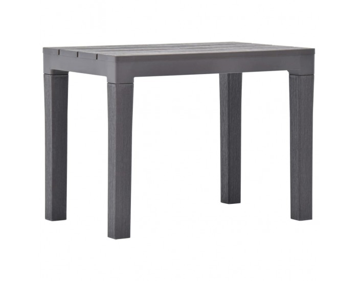 Sonata Градинска маса с 2 пейки, пластмаса, кафява